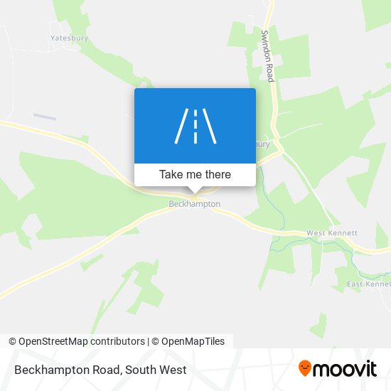 Beckhampton Road map