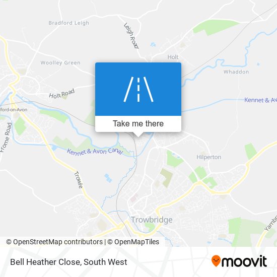 Bell Heather Close map