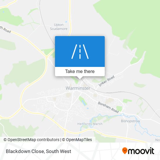 Blackdown Close map