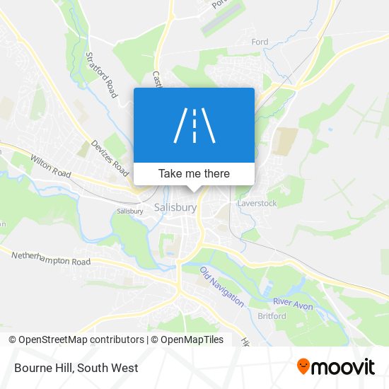 Bourne Hill map