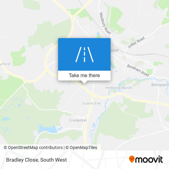 Bradley Close map