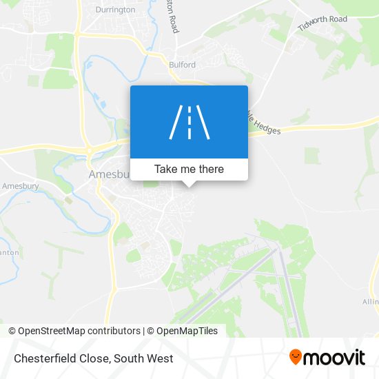 Chesterfield Close map