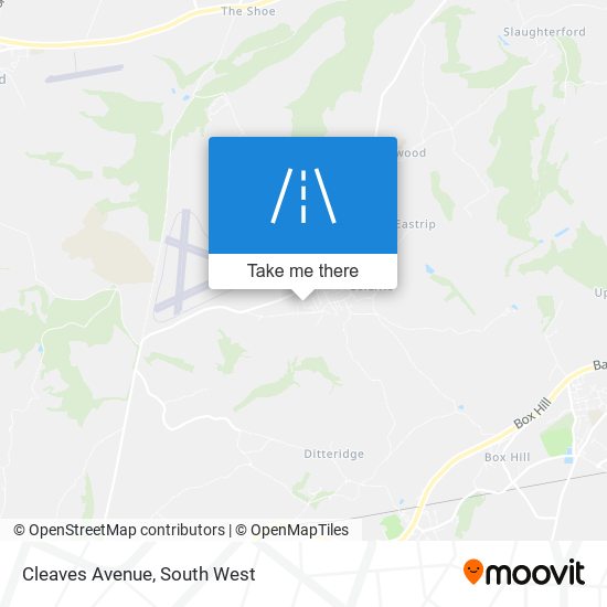 Cleaves Avenue map