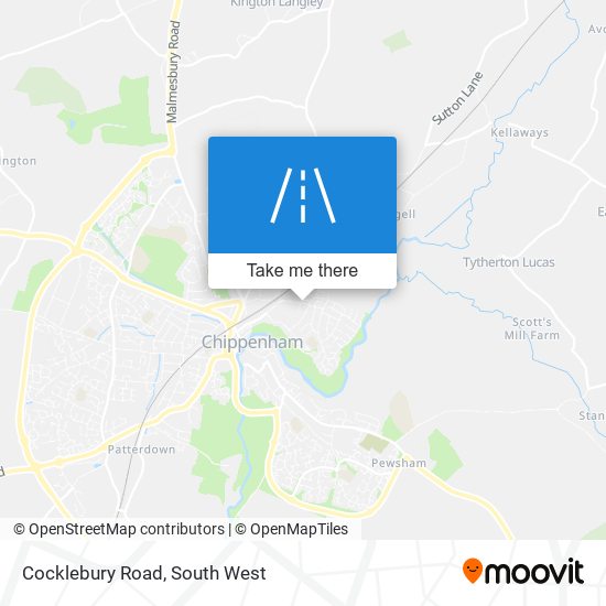 Cocklebury Road map
