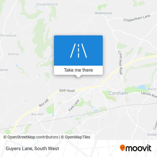 Guyers Lane map