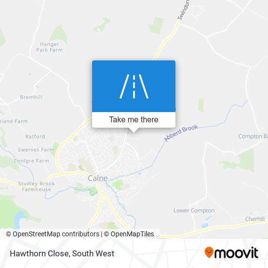 Hawthorn Close map