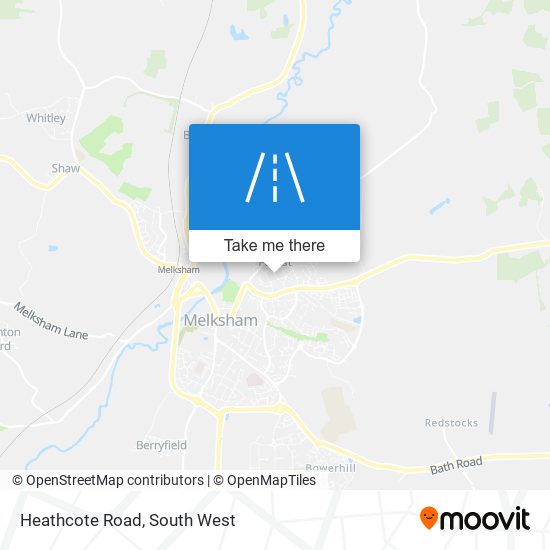 Heathcote Road map