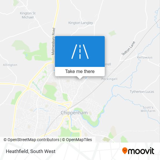 Heathfield map