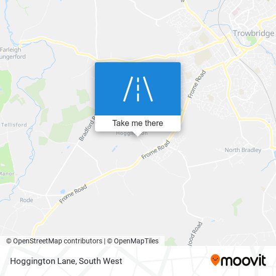 Hoggington Lane map