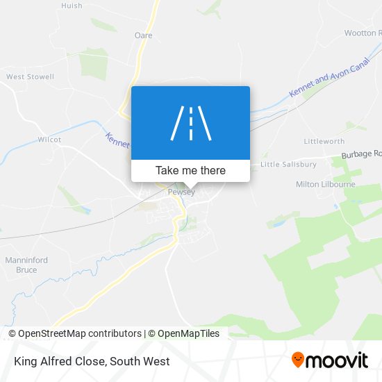 King Alfred Close map