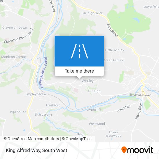 King Alfred Way map