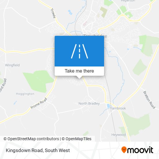 Kingsdown Road map