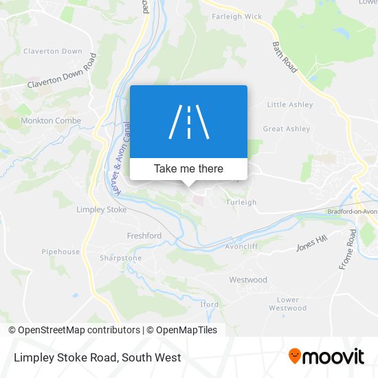 Limpley Stoke Road map