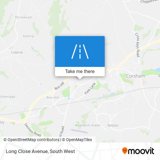 Long Close Avenue map