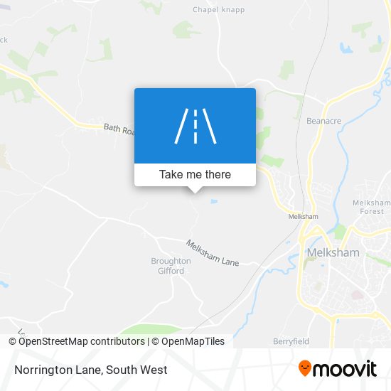 Norrington Lane map