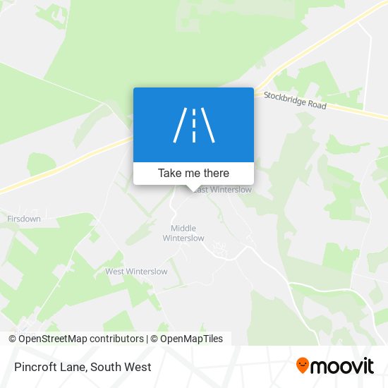 Pincroft Lane map