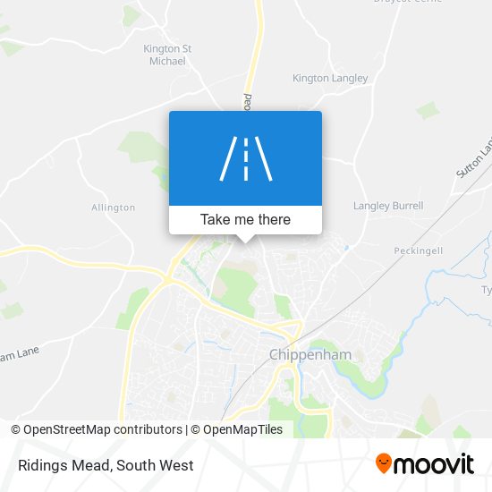 Ridings Mead map