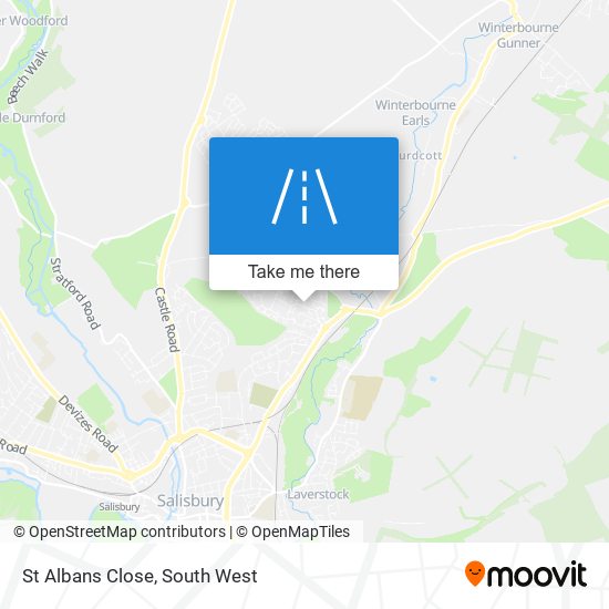 St Albans Close map