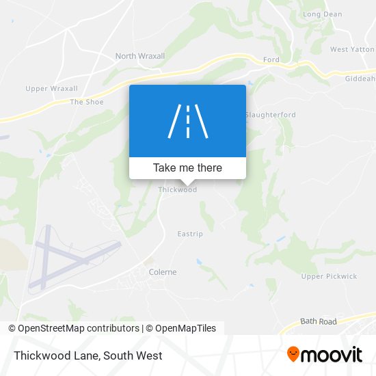 Thickwood Lane map