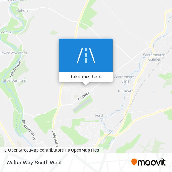 Walter Way map