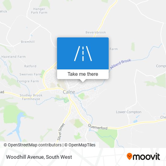 Woodhill Avenue map
