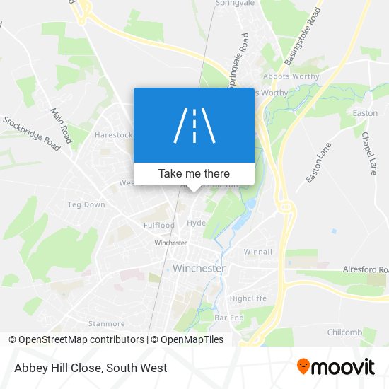 Abbey Hill Close map