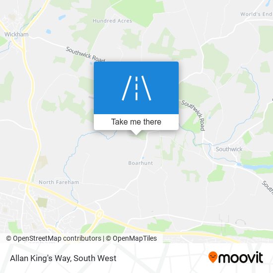 Allan King's Way map