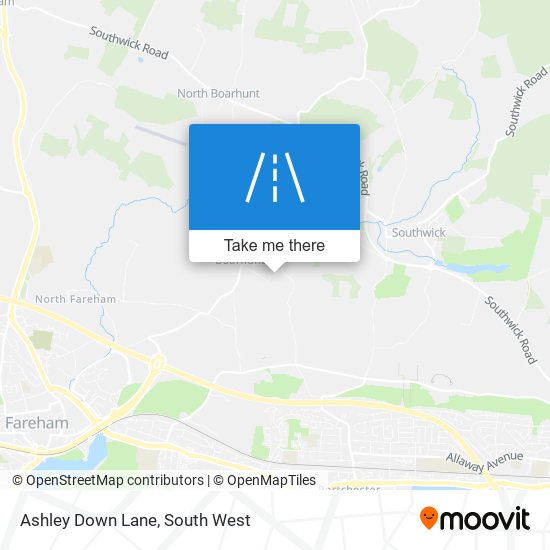 Ashley Down Lane map