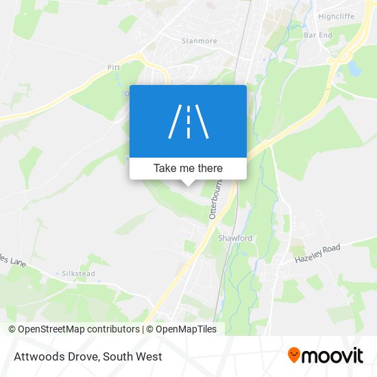 Attwoods Drove map