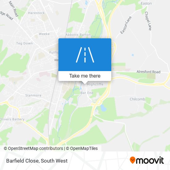 Barfield Close map