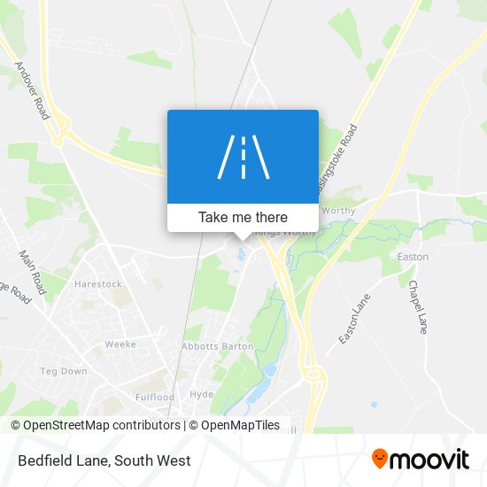Bedfield Lane map