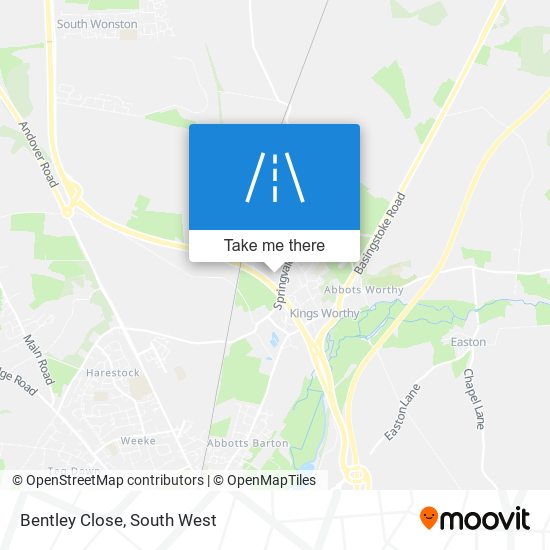 Bentley Close map