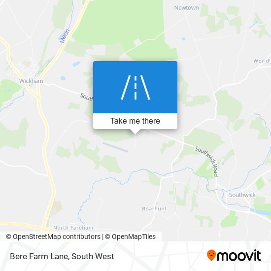 Bere Farm Lane map