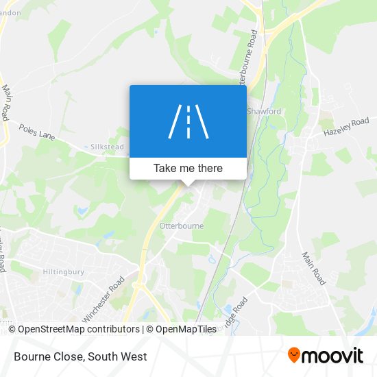 Bourne Close map