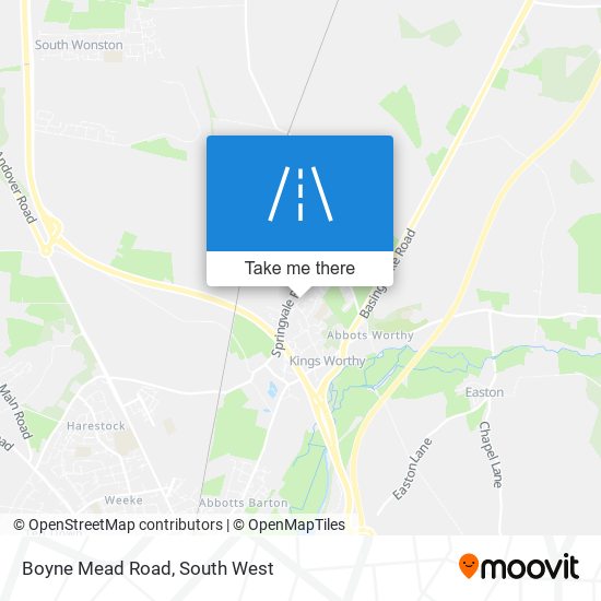 Boyne Mead Road map