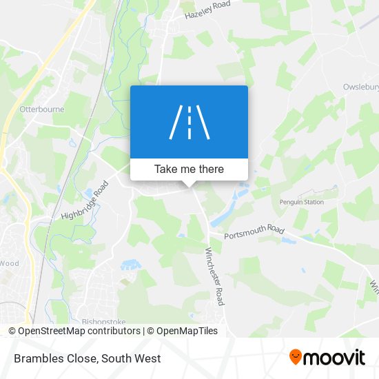 Brambles Close map