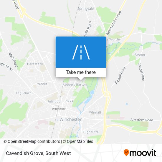Cavendish Grove map
