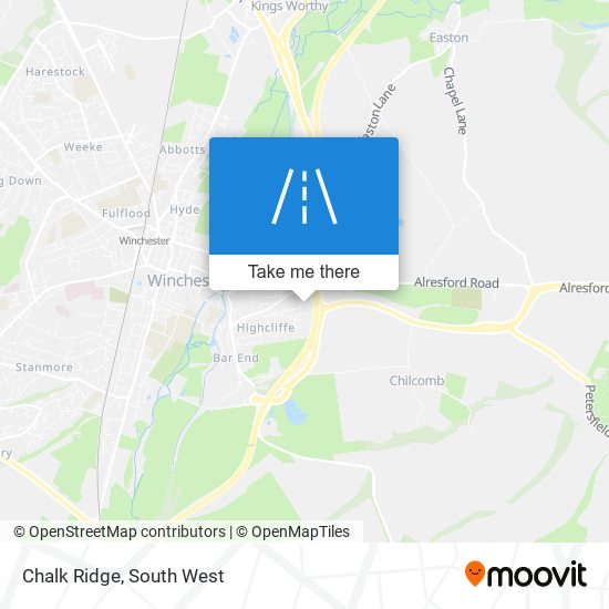 Chalk Ridge map