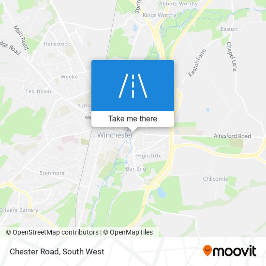 Chester Road map