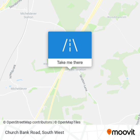 Church Bank Road map