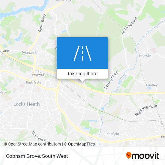Cobham Grove map