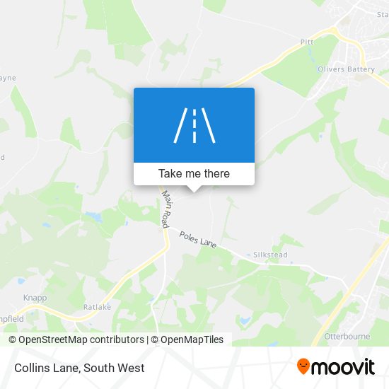 Collins Lane map
