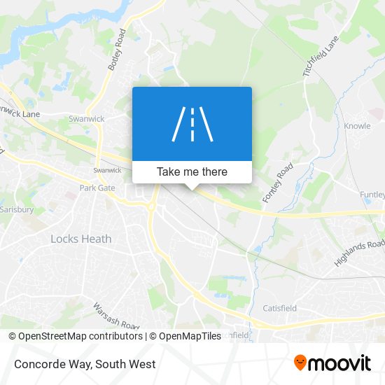 Concorde Way map