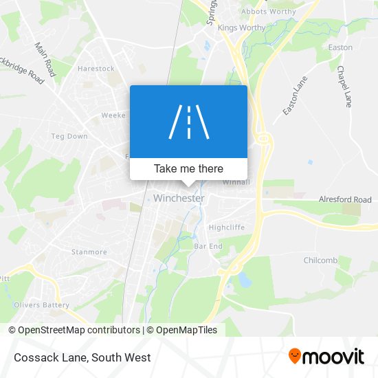 Cossack Lane map