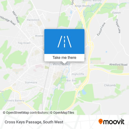 Cross Keys Passage map