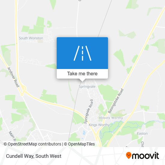 Cundell Way map