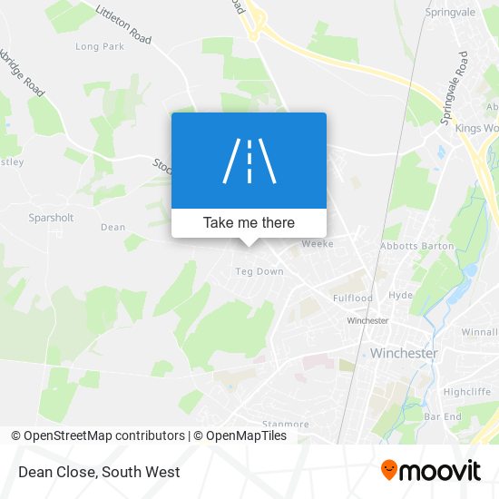 Dean Close map