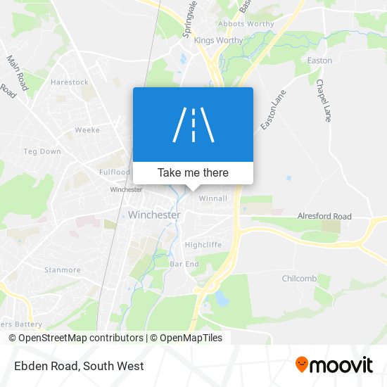 Ebden Road map