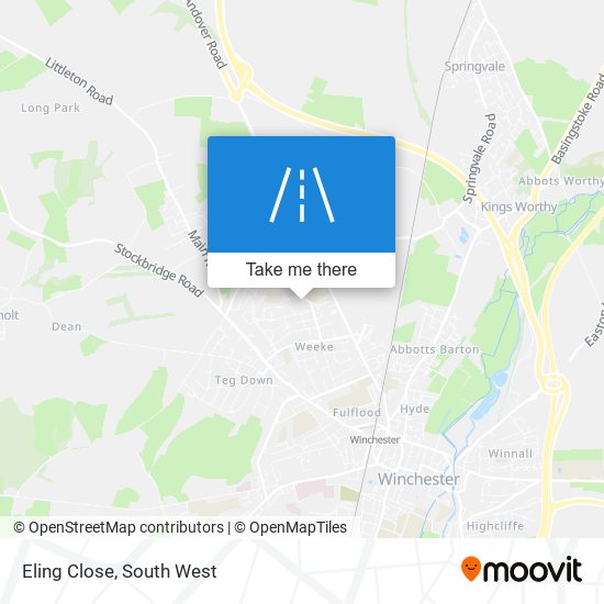 Eling Close map