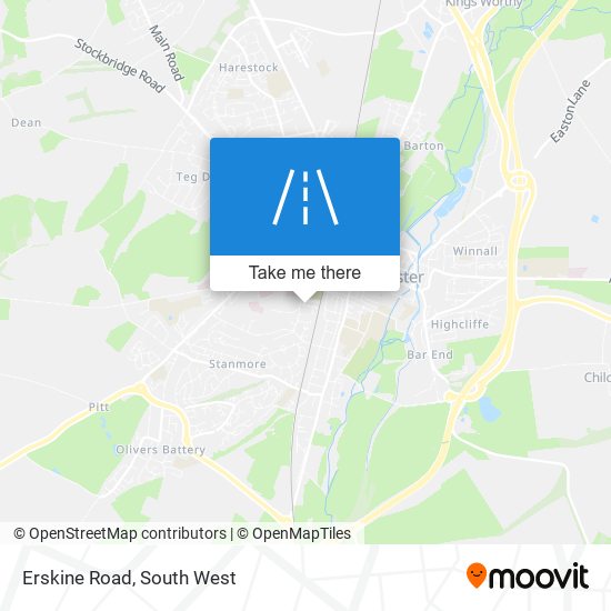 Erskine Road map